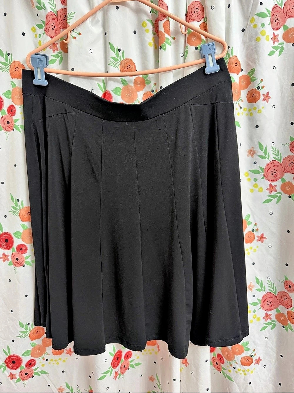 Grace Elements Black A-Line Skirt XL